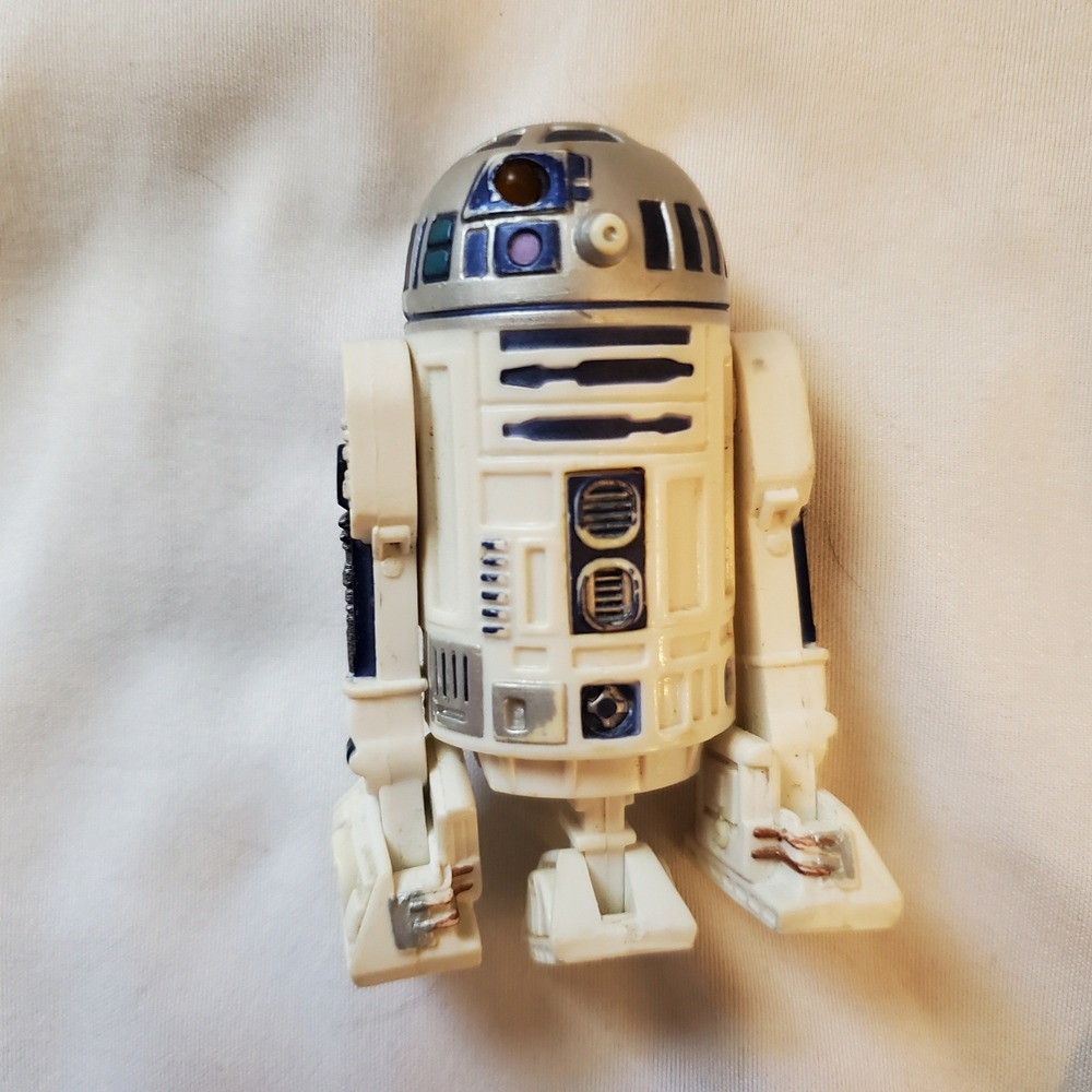 Star Wars R2-D2 Astromech Droid Action Figure White Blue Silver 2.5 Inch Toy
